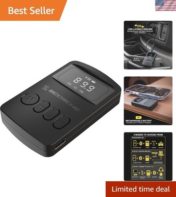 Wireless Audio Streaming Device - Bluetooth & FM Compatible, Travel-Friendly