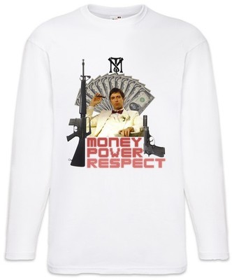 Lucky Tony I Langarm T-Shirt Gangster Miami Montana Family Gangster Film