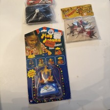 3 Vintage Kids Toys Hong Kong Wind Up, Cowboy Figures, Water Camera A