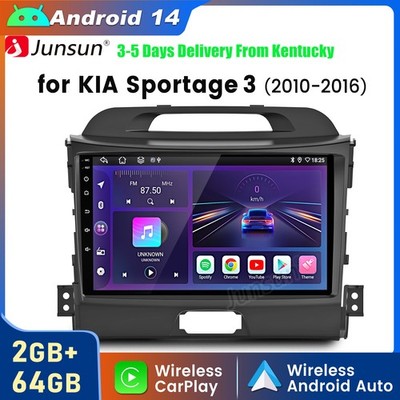 For KIA Sportage 2010-2016 2+64G Android14 CarPlay Car Stereo Radio GPS Navi RDS
