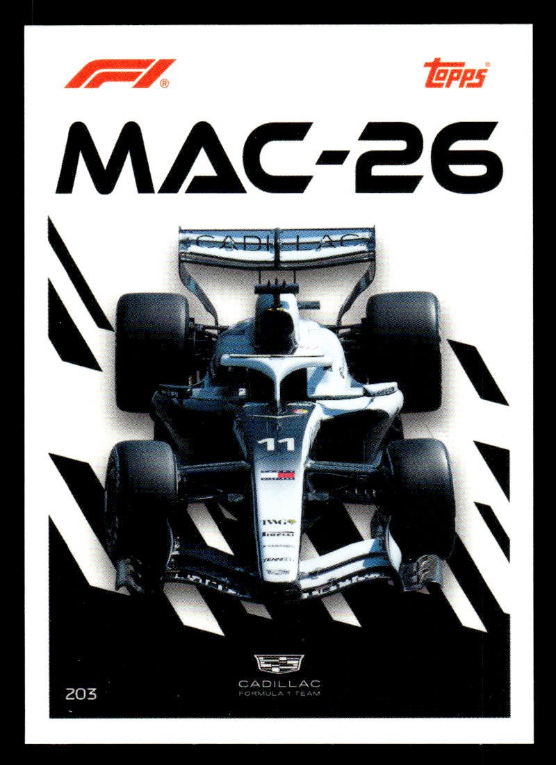 2026 Topps Turbo Attax F1 #203 Sergio Perez Card Cadillac Formula 1 Team