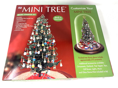 Westrim Glass Beaded Mini Christmas Tree Preassembled Basic Starter Kit VTG NIB