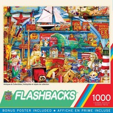 MasterPieces Flashbacks Antiques Collectibles 1000 Piece Jigsaw Puzzle New