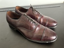 Allen Edmonds Park Avenue 5875 Cap Toe Oxford Shoes Mens 11 D Burgundy