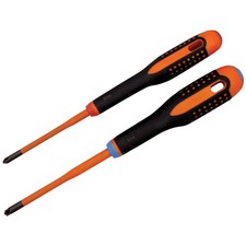 Image of Bahco Insulated ERGO™ SLIM Combi Screwdriver Twin Pack