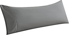 Body Pillow Cover 20x54 Grey Ultra Soft Microfiber Envelope Closure Case Cover