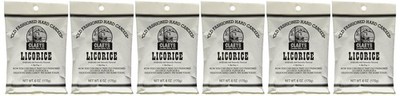 Claeys Candies Licorice - Old Fashioned Hard Candy - 6 Ounce (Pack of 6) 