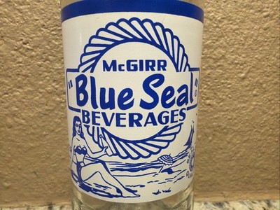 McGirr Blue Seal Beverages  ACL Soda Bottle  Niagara Falls Ontario Beach Girl