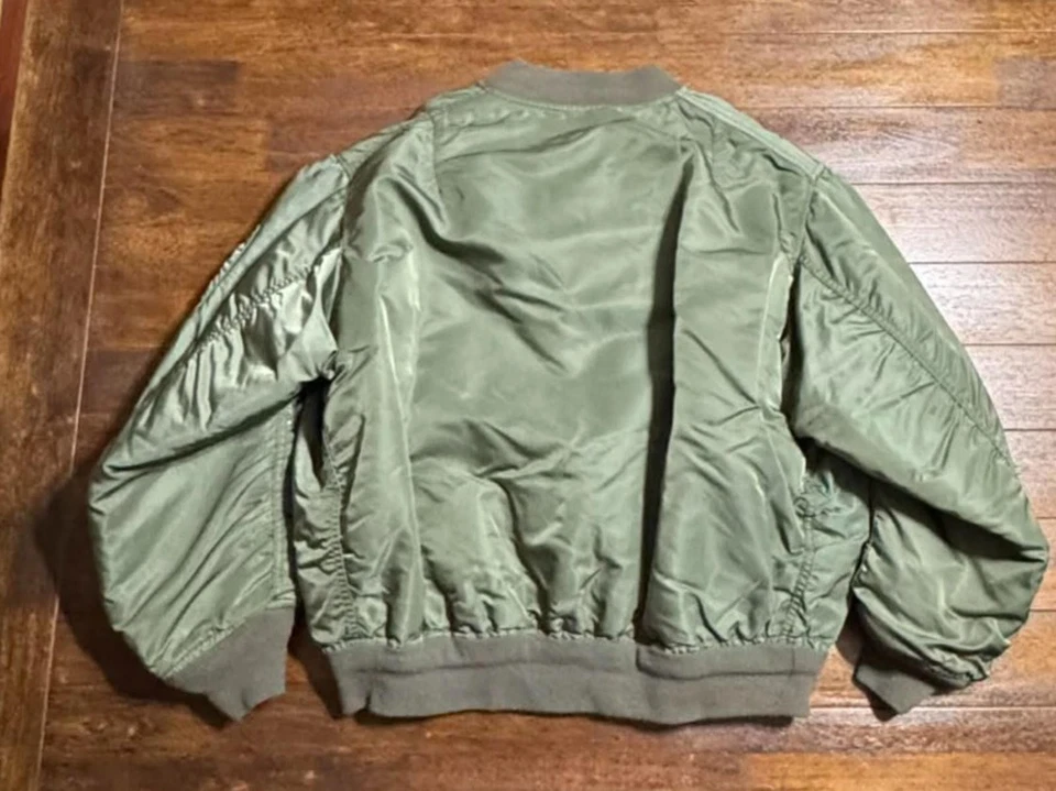 Jaqueta Bombardeiro Reversível Vintage Flyers Man MA-1 Flight USAF MIL-J-82790J Tamanho G - Imagem 4 de 4