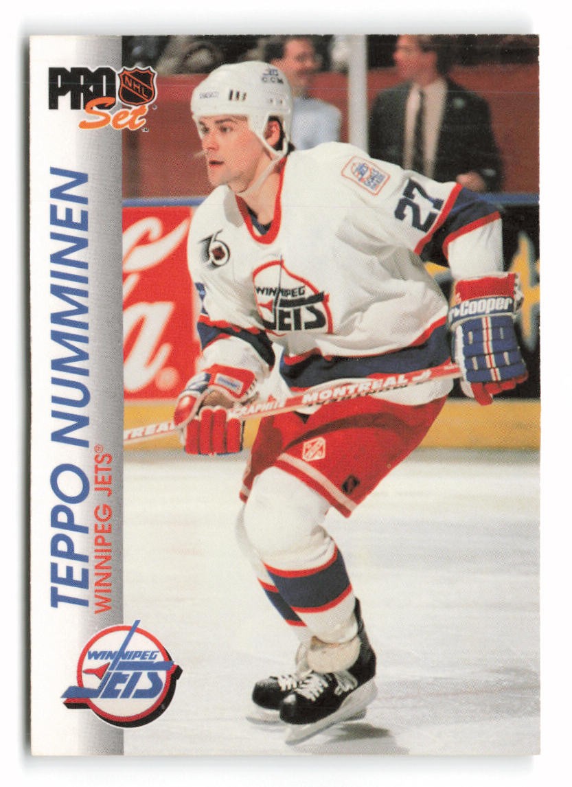 1992-93 Pro Set Teppo Numminen #210 Winnipeg Jets