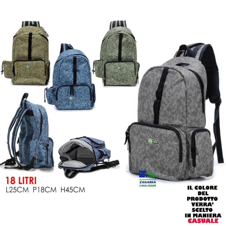 GENERAL TRADE SPA ZAINO TERMICO BORSA TERMICA LT 18 IDEALE PER MARE PIC NIC LAVORO ART. 68681