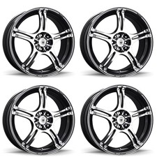 Set 4 15 Konig 48a Incident 15x6.5 Wheels 5x100 5x4.5 40mm Rims 48a-1n65t04406
