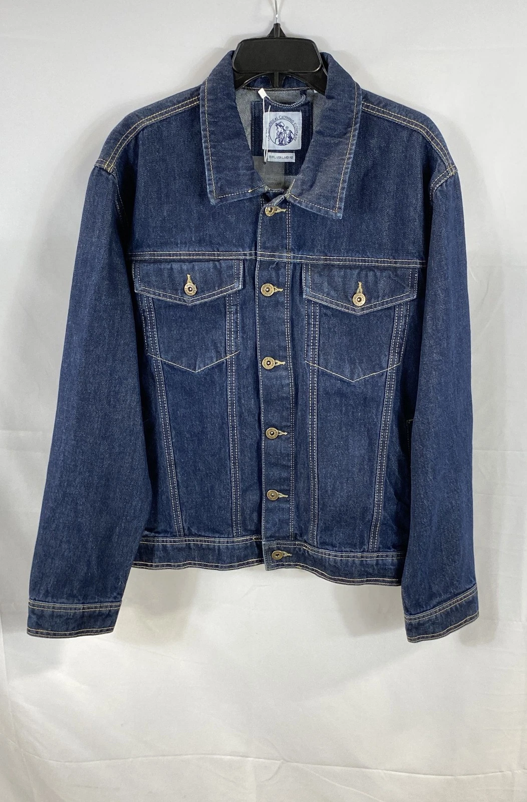 The DesignDeal Clothing Company Men's Blue Denim Trucker Jean Jacket NWT Size L
Opens in a new windo