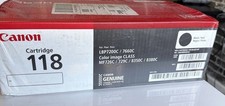 Canon 118 Black Toner Cartridge Sealed 2 Packs