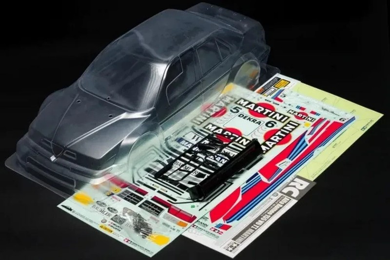 58189 Tamiya RC MARTINI ALFAROMEO 155 V6 TI Body Set Ta03F/TL01/TT02/TT02/TA02