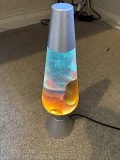 Lava Lamp about 14” Tall (estimated)