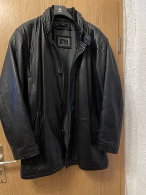 Echt Leder Herren Jacke Gr 56 Schwarz Weiches Leder Itallo Since 1972 Vintage