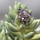 Vintage Designer CNA Amethyst Sterling Silver Ring - Size 6.5