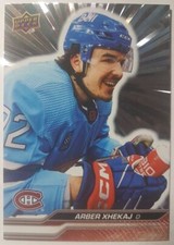 Arber Xhekaj Rookie 2023/24 Upper Deck Series 1 Blaster  #100 Montreal Canadiens
