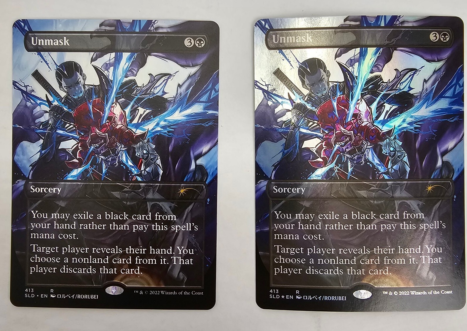 2x Unmask MTG Magic the Gathering Secret Lair Drop Series NM 1x FOIL 1x