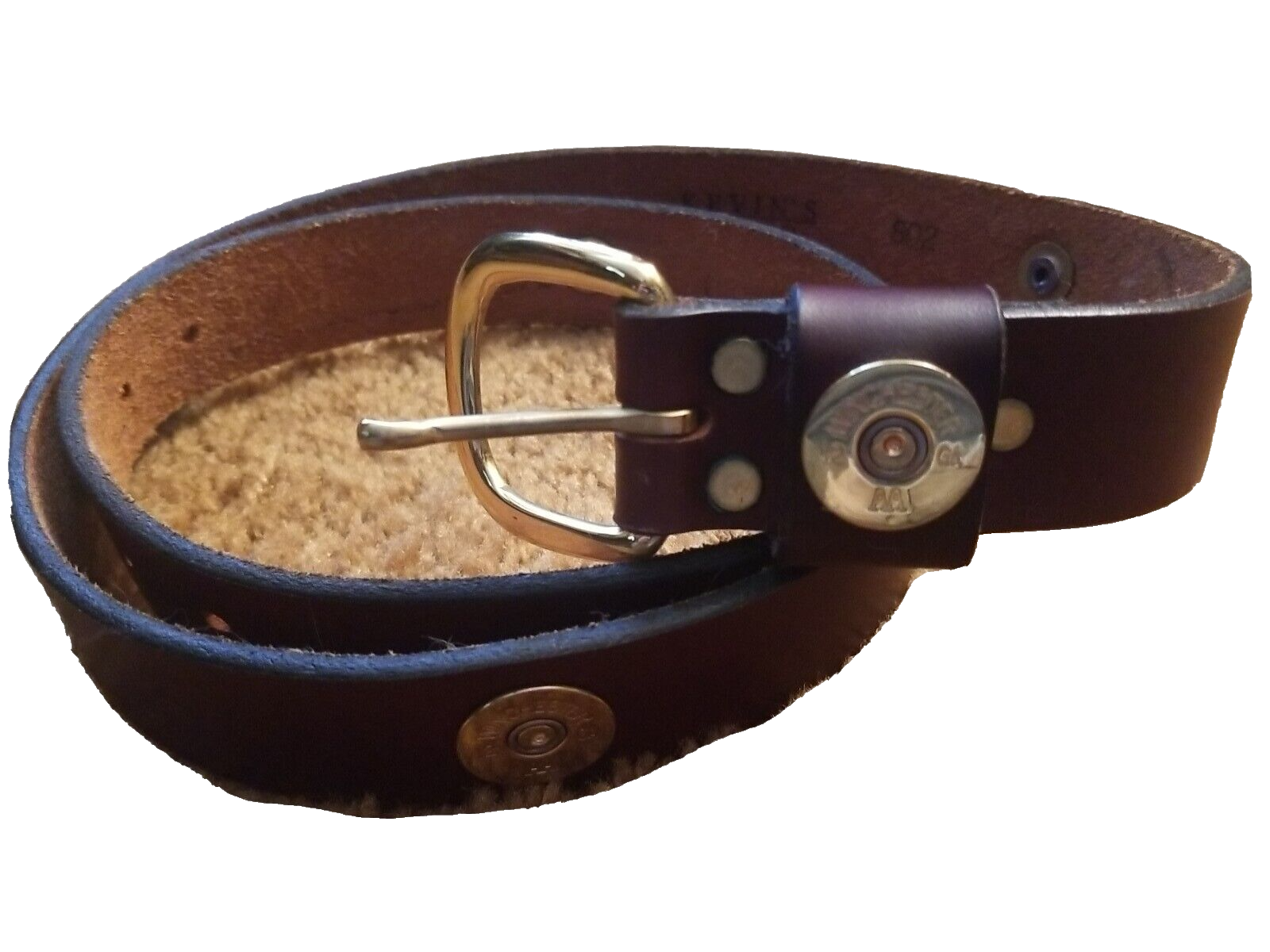 VTG Kevin's Outdoor Gear Leather Belt Shotgun Shell 12 Gauge Winchester
