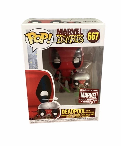 Funko Pop! Vinyl Figure - Marvel #667 - Deadpool With Bobblehead Zombies #667
