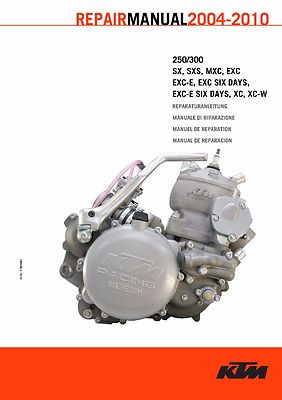 KTM Engine Service Workshop Shop Repair Manual 2009 300 XC-W