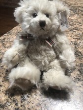 VTG Russ Berrie Plush Teddy Bear 6" mini 2424 Plaid Bow NWT