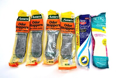 Lot Vintage Ladies Custhion Insoles Odor Stoppers Cushions Scott, Rite Aid, Ames