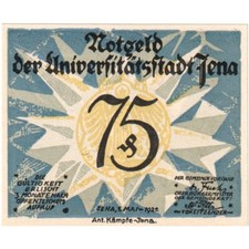 [#290422] Germany, Jena, 75 Pfennig, 1921-05-01, UNC(63)