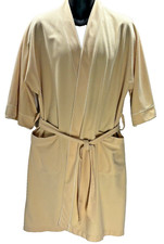 Vintage Munsingwear Robe Lightweight Yellow Pockets One Size S-XL USA