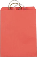Flat Paper Bags 500 Red Retail Store Gift Bag Merchandise 8 ½” x 11" Medium