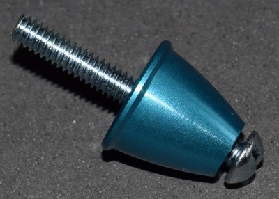 Cox .049 .051 Airplane Engine Spinner & Screw - Blue 049 051