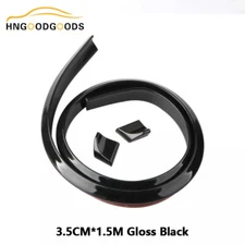 1×4.9FT Car Trunk Spoiler Roof Lip Top Rear Wing Trim Tail Tailfin Gloss Black