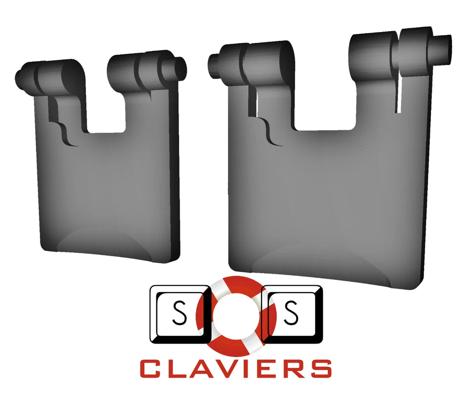 Logitech Wave Cordless Tastatur Spare Ersatz Bein Ständer Foot Feet Satz - Bild 2 von 4