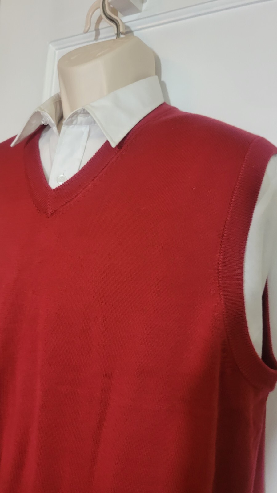 Brick Red 346 BROOKS BROTHERS Men's Pima Cotton SWEATER VEST, Size M eBay