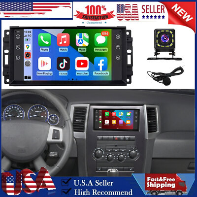 For 2007-2010 Jeep Grand Cherokee Android 13 Wireless Carplay Car Stereo Radio
