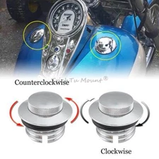 Fuel Gas Tank Cover Cap Fit for Harley Softail Heritage custom FLSTF FLXS Vented