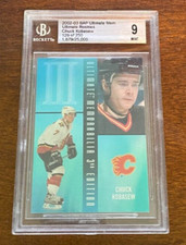 CHUCK KOBASEW 02-03 BAP Ultimate Memorabilia RC 129/250 BGS 9 - Calgary Flames