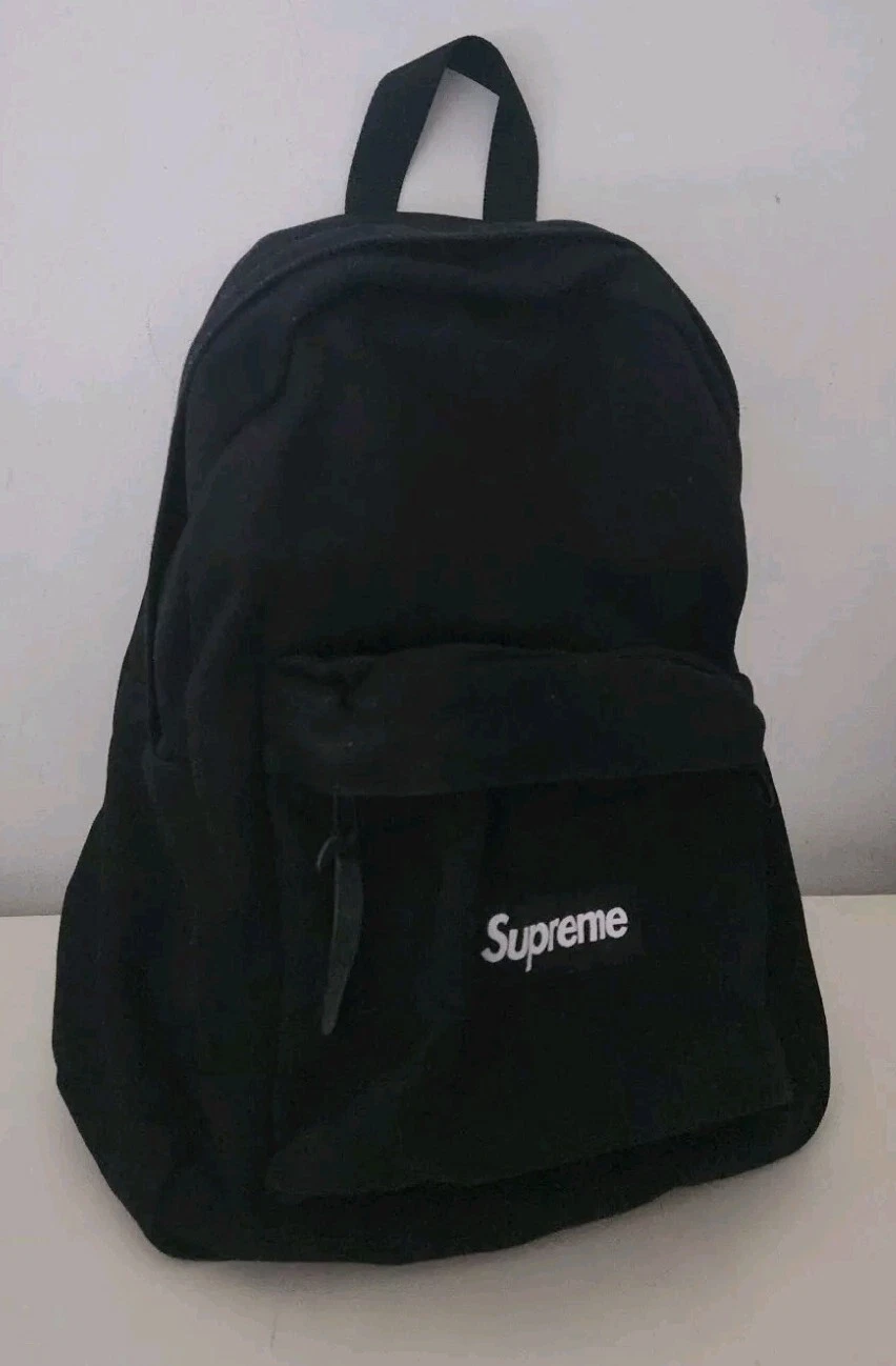 FW20 Supreme Sac à Dos Toile Noir Boîte Logo Bag 20L