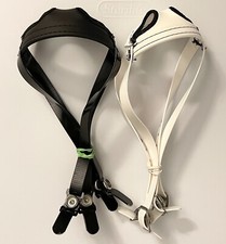 Riddell Soft Cup Chinstraps - White/Black