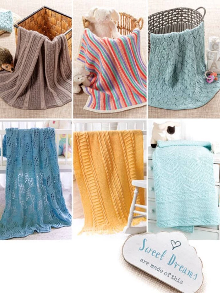 ANNIES KNIT SLEEPYTIME BLANKIES 8 DARLING DESIGNS - Image 2 of 2