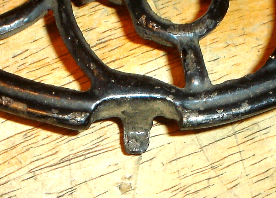 Antique Ornate Cast Iron Stove Pipe Collar Heat Ring Register Grate
