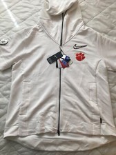 Felpa con cappuccio Clemson Football Media Day manica corta full zip Nike On Field NCAA 2XL