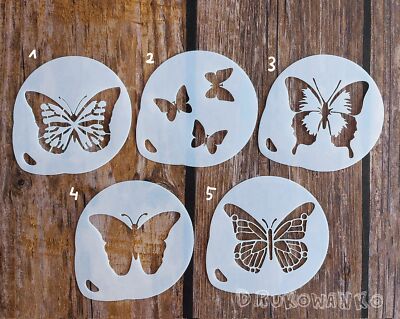Butterfly Butterflies Nature Grass Beautiful Meadow Spring Stencil Mylar