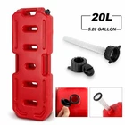 5 Gallon 20L Fuel Pack Gas Can Spare Fuel Container w/ Spout Red Off Road ATV