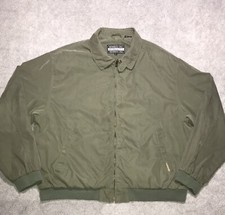 Members Only Bomber Jacket Full Zip Men's XL Green Size X-Large