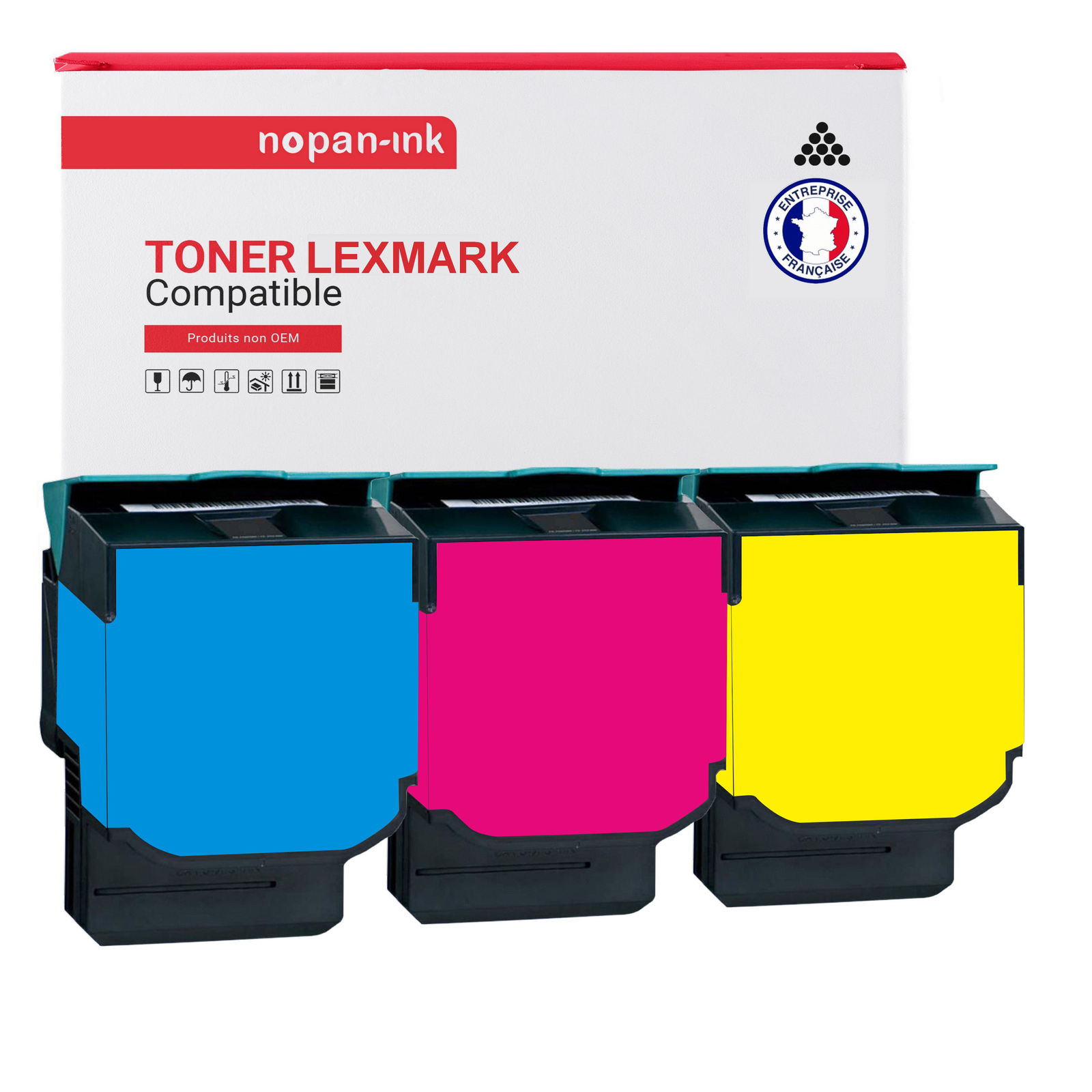 Toner Lexmark 80C0S20 30 40 Nopan-Ink haute precision pour des graphiques nets