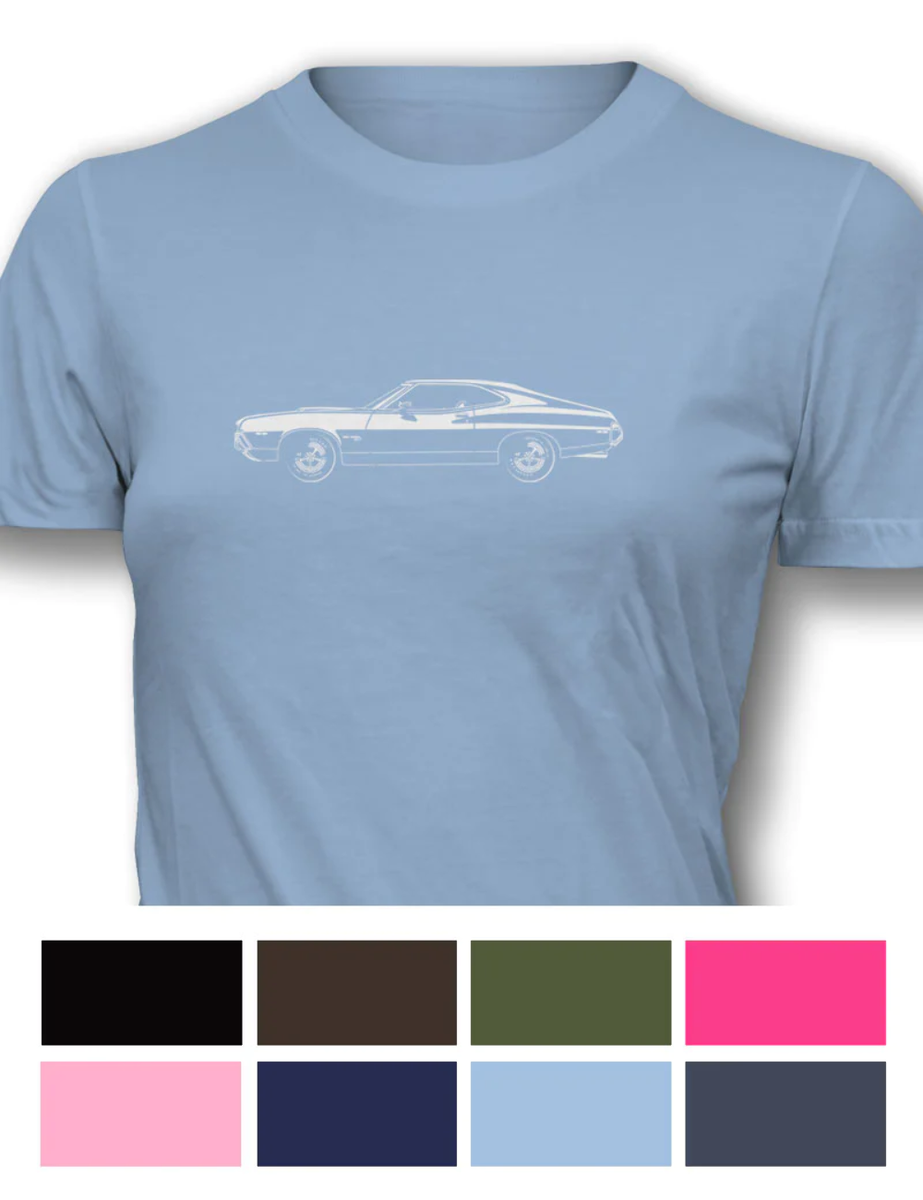 JG Infinite 1972 Gran Torino Classic Car T-Shirt - Unisex Black Tee For Car Enthusiasts - View #3