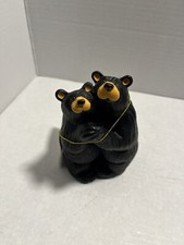 BEARFOOTS "Bearfoot Swing" CARVED BEAR Figurine by Jeff Fleming BIG SKY CARVINGS